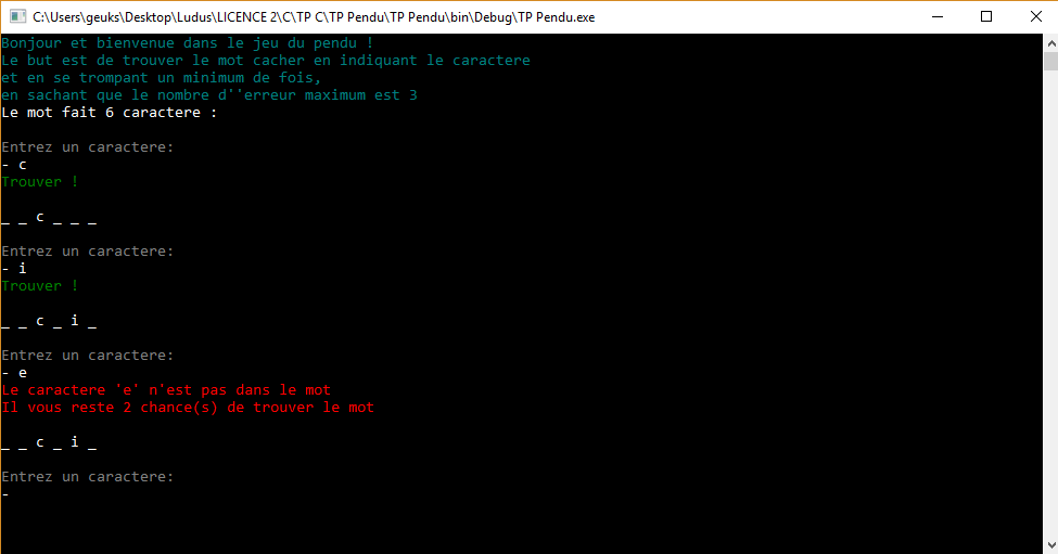 Pendu screenshot 2